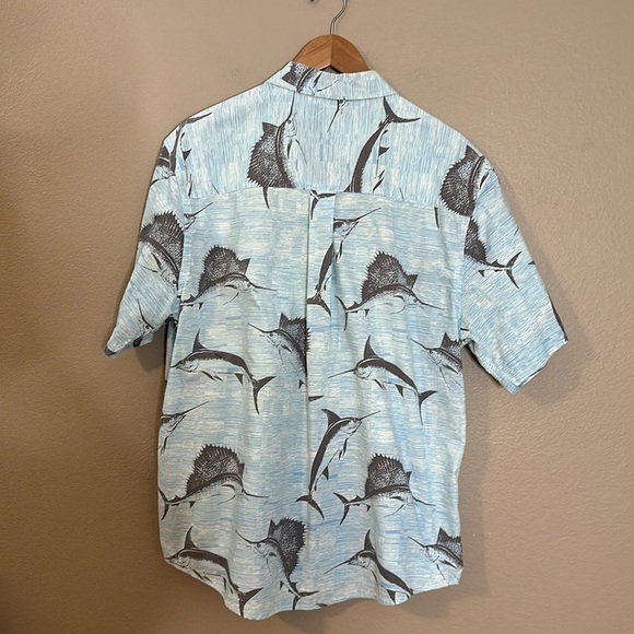 Monte Carlo Men’s Shirt Fishing Sailfish and Marlin Pattern Large - Picture 3 of 6